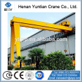 Yuntian !!! Double Girder 25Ton Semi Gantry Crane for Construction